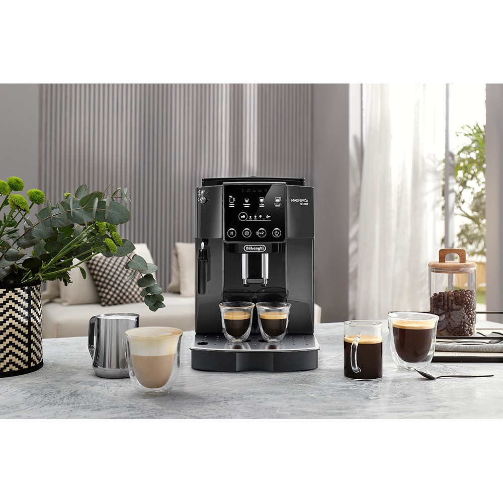 Espressor automat DELONGHI Magnifica Start ECAM 220.22.GB, 1.8l, 1450W, 15 bar, gri inchis-negru