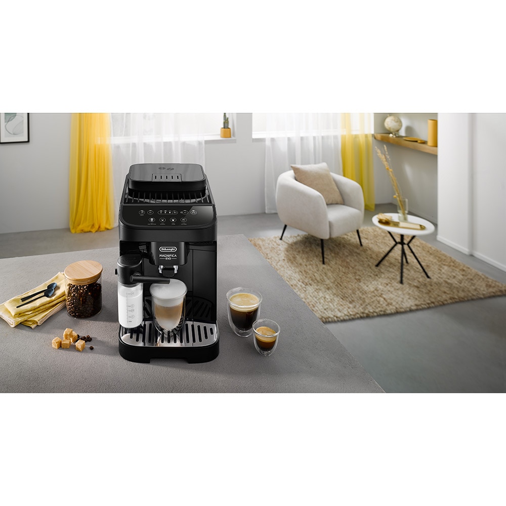 Espressor automat DELONGHI Magnifica Evo ECAM 293.52.B, 1,8l, 1450W, 15 bar, negru-argintiu