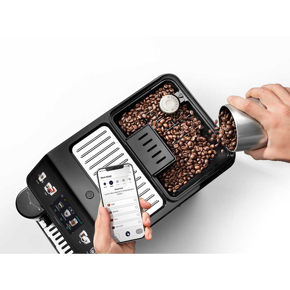 Espressor automat DELONGHI Eletta Explore ECAM 450.86.T, 1.8l, 1450W, 19 bar, argintiu inchis-negru