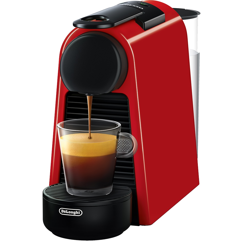 Espressor capsule NESPRESSO Essenza Mini EN85.R, 0.6l, 1260W, 19 bar, negru-rosu