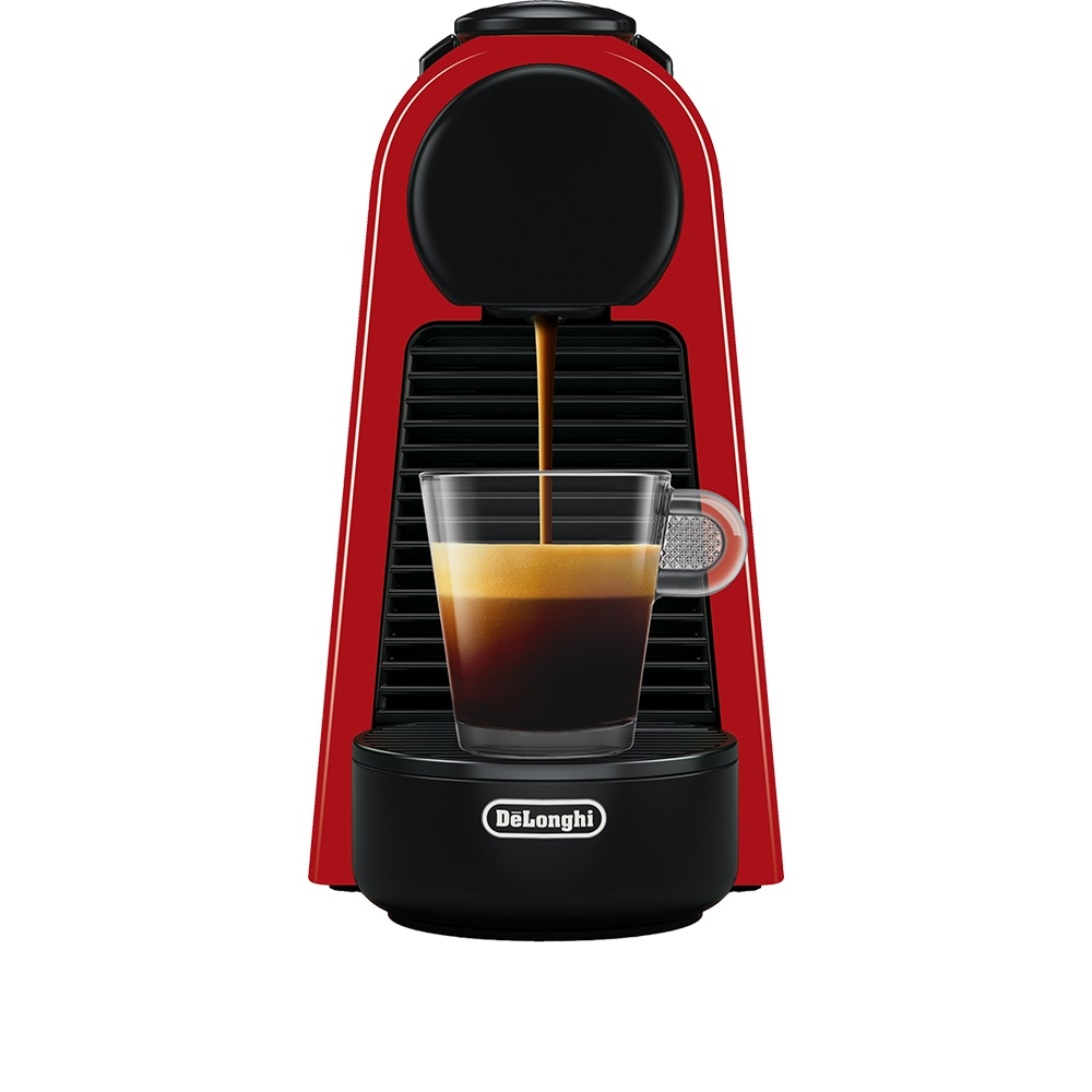 Espressor capsule NESPRESSO Essenza Mini EN85.R, 0.6l, 1260W, 19 bar, negru-rosu