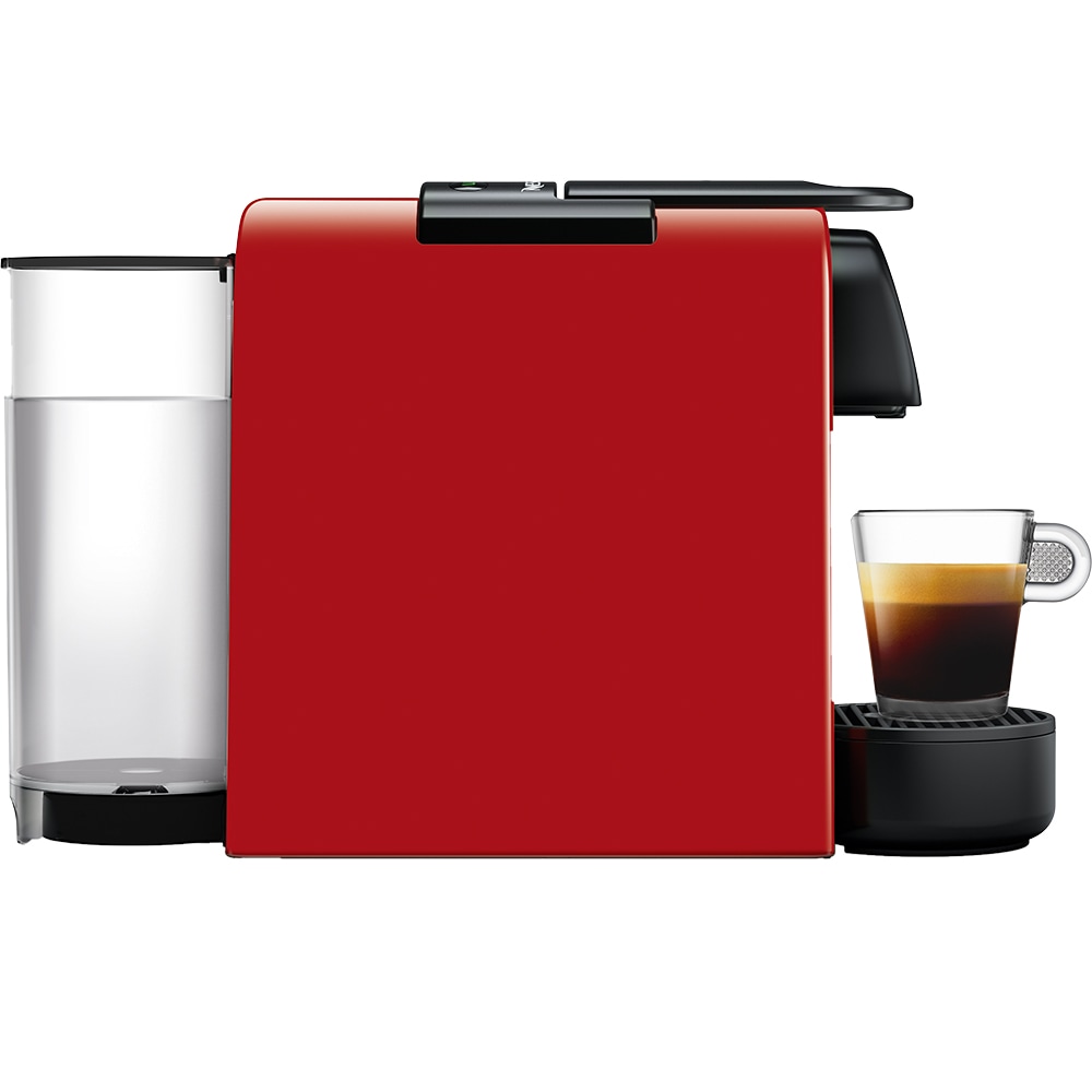 Espressor capsule NESPRESSO Essenza Mini EN85.R, 0.6l, 1260W, 19 bar, negru-rosu
