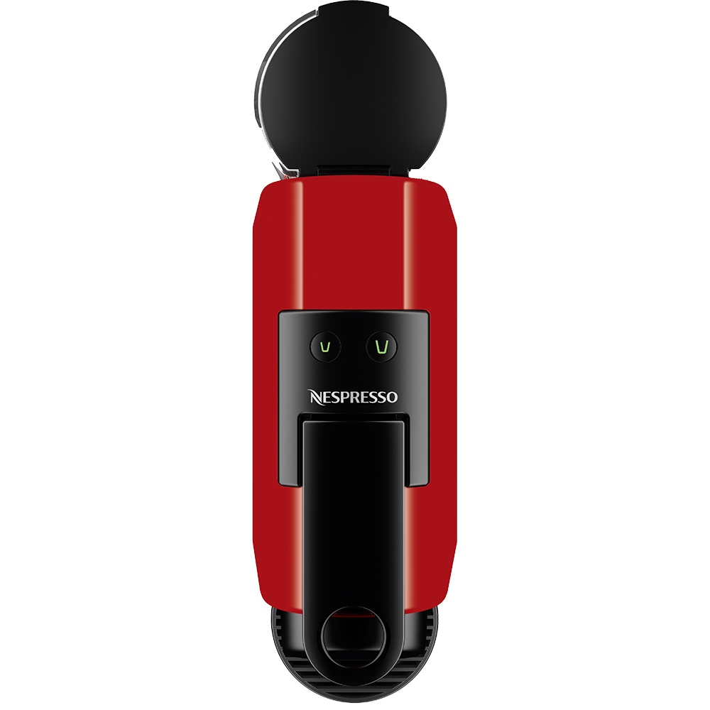 Espressor capsule NESPRESSO Essenza Mini EN85.R, 0.6l, 1260W, 19 bar, negru-rosu