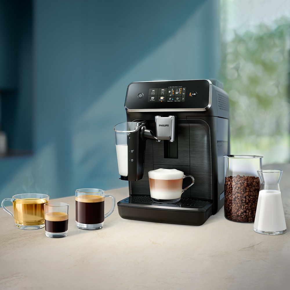 Espressor automat PHILIPS Seria 2300 EP2336/40, 1.8l, 1500W, 15 bar, crom-negru