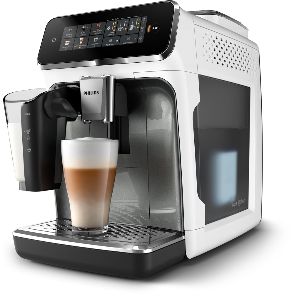 Espressor automat PHILIPS S3300 LatteGo EP3343/50, 1.8l, 1500W, 15 bar, alb-negru
