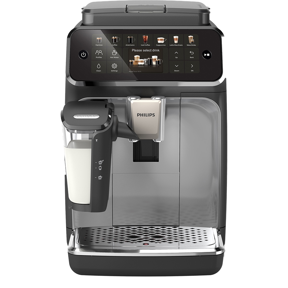 Espressor automat PHILIPS Seria 4400 EP4446/70, 1.8l, 1500W, 15 bar, argintiu-negru