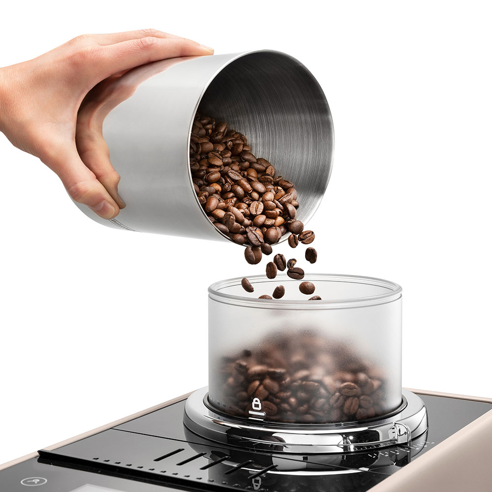 Espressor automat DELONGHI Rivelia EXAM440.55.BG, 1.4l, 1450W, 19 bar, crem-negru