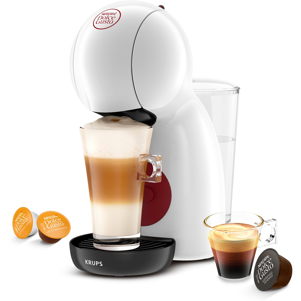 Espressor cu capsule KRUPS Dolce Gusto Piccolo XS KP1A3110, 0.8l, 1600W, 15 bar, alb-negru