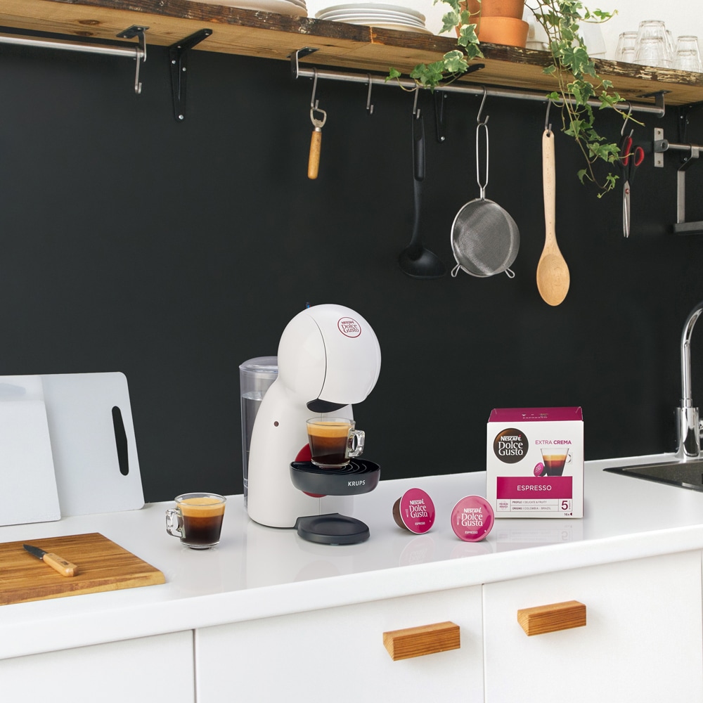 Espressor cu capsule KRUPS Dolce Gusto Piccolo XS KP1A3110, 0.8l, 1600W, 15 bar, alb-negru