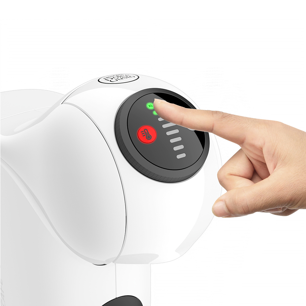 Espressor cu capsule KRUPS Dolce Gusto Genio S KP243110, 0.8l, 1500 W, 15 bar, alb-negru