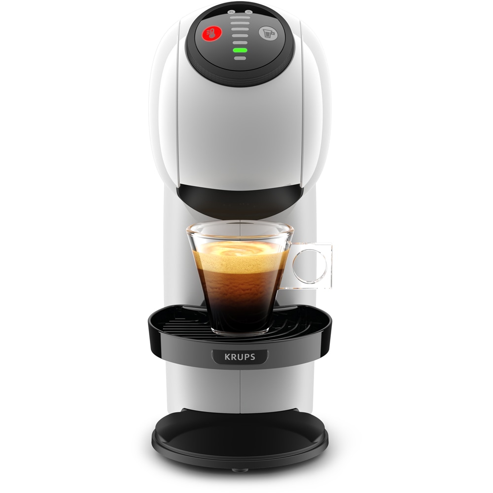 Espressor cu capsule KRUPS Dolce Gusto Genio S KP243110, 0.8l, 1500 W, 15 bar, alb-negru