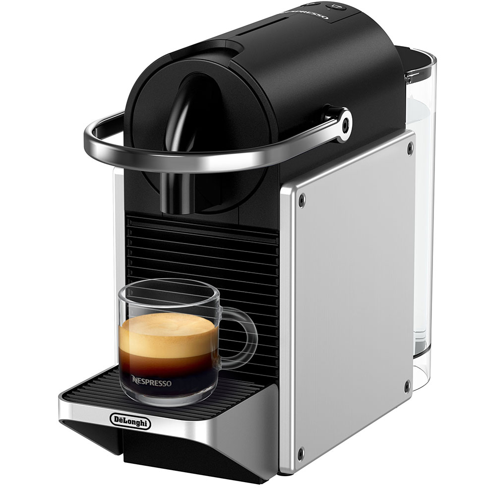 Espressor capsule NESPRESSO Pixie EN127.S, 1l, 1260W, 19 bar, argintiu-negru