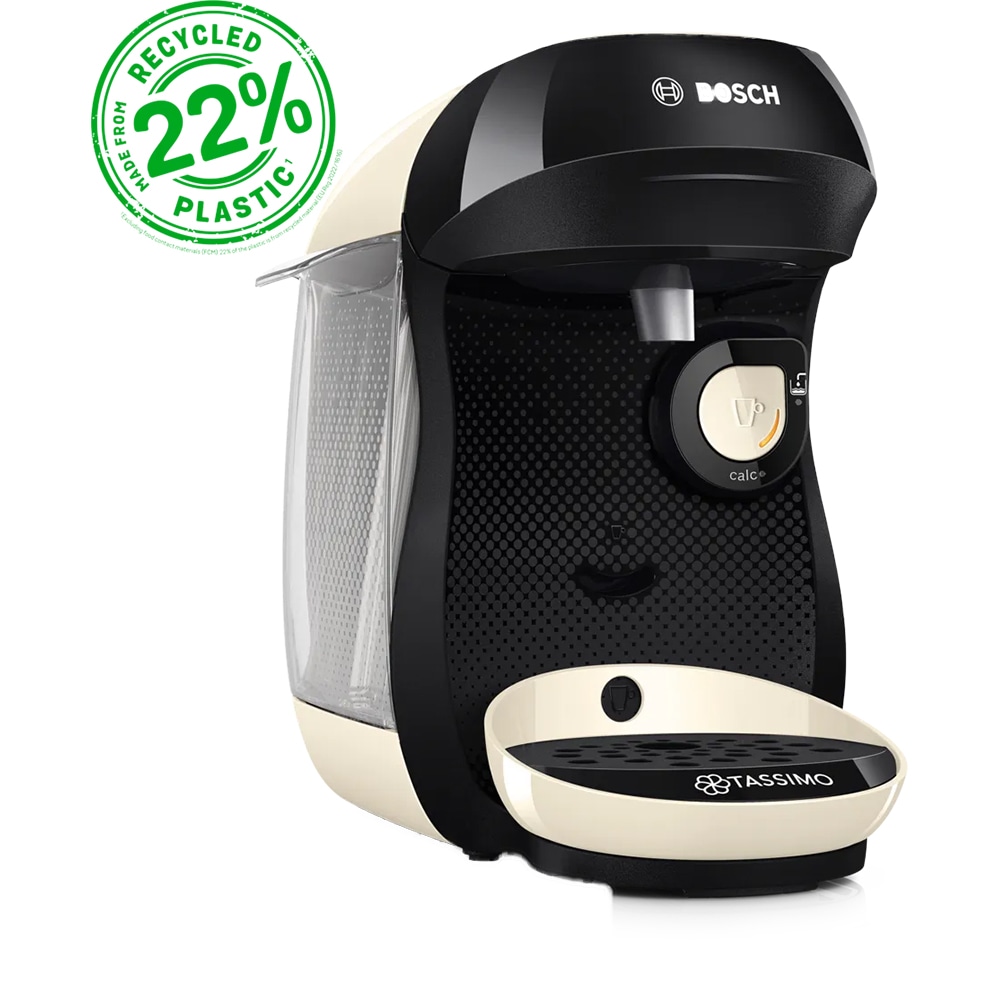 Espressor capsule BOSCH Tassimo Happy Friendly TAS107E, 0.7l, 1400W, bej-negru 