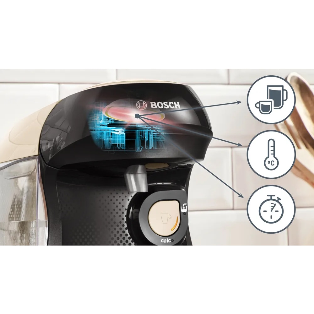 Espressor capsule BOSCH Tassimo Happy Friendly TAS107E, 0.7l, 1400W, bej-negru 