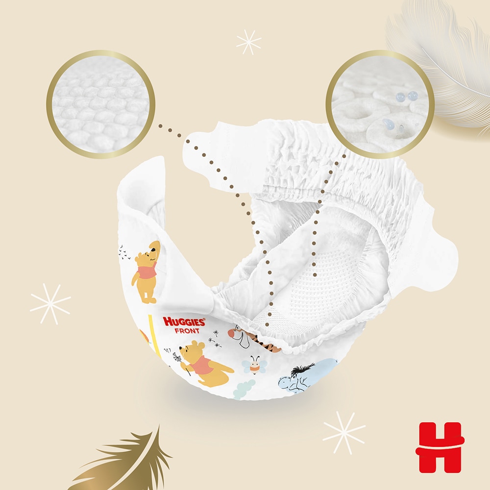Scutece HUGGIES Extra Care Mega nr 1, Unisex, 2-5 kg, 84 buc
