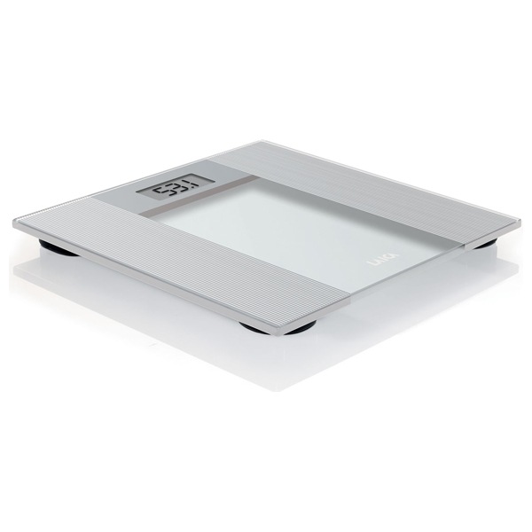 Cantar corporal LAICA PS1053, 180kg, electronic, sticla securizata, gri-transparent