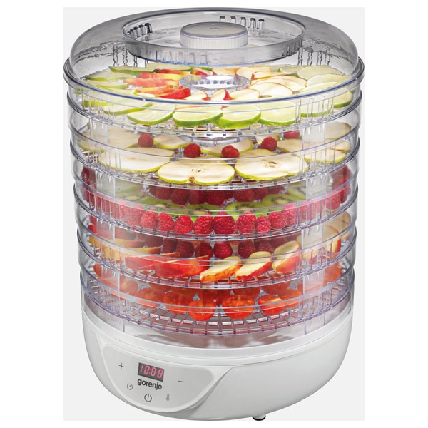 Deshidrator de fructe si legume GORENJE FDK24DW, 380W, 35-70, 5 tavi uscare, alb