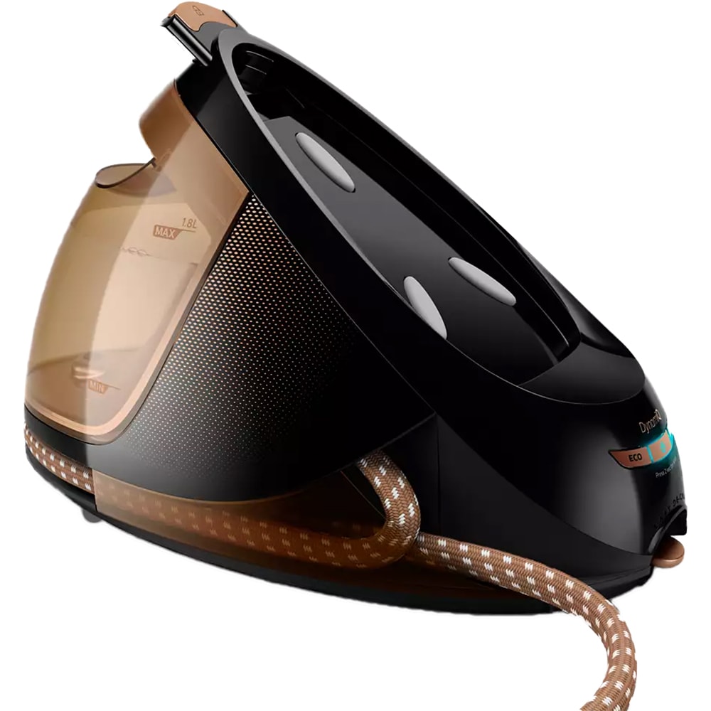 Statie de calcat PHILIPS PerfectCare Elite Plus GC9682/80, 2700W, 600g/min, 1.8l, talpa T-ionicGlide, auriu-negru