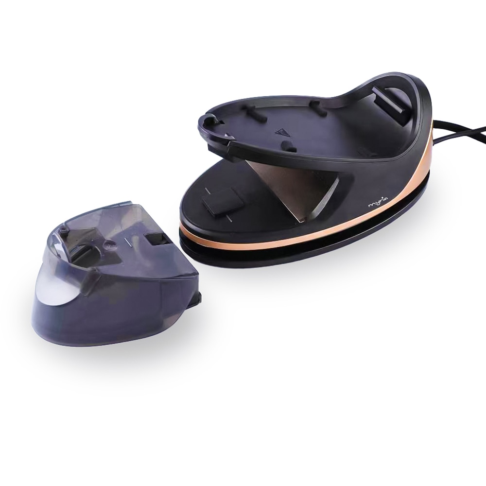 Statie de calcat MYRIA MY4559, 2250W, 60g/min, 1.1l, talpa ceramica, negru-auriu