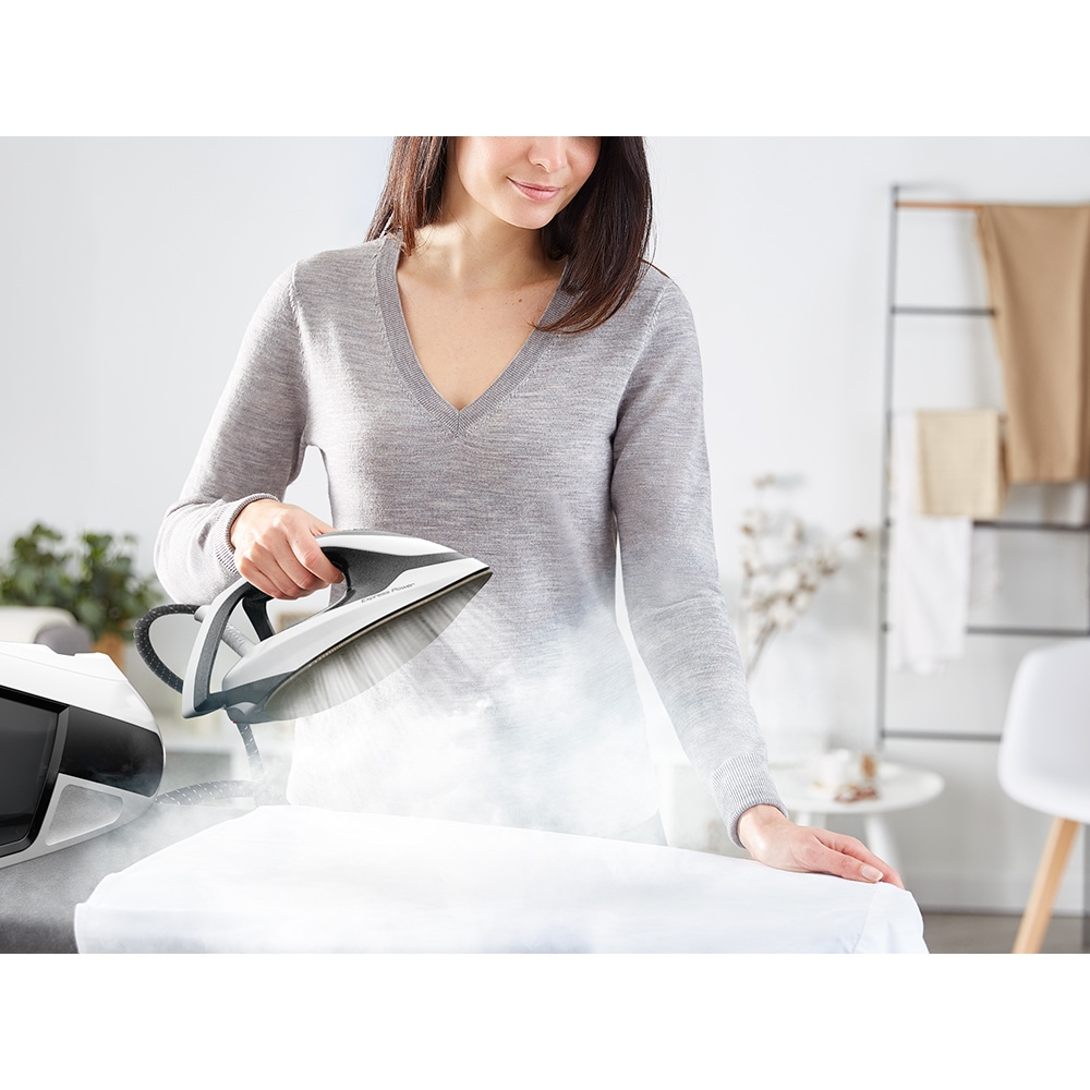 Statie de calcat TEFAL Express Power SV8130E0, 2800W, 450g/min, 1800ml, talpa Durilium, negru-alb