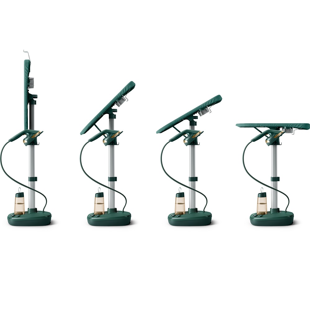 Aparat de calcat vertical PHILIPS All in One 1000 AIS6020/70, 1900W, 90g/min, 1.1l, verde-argintiu