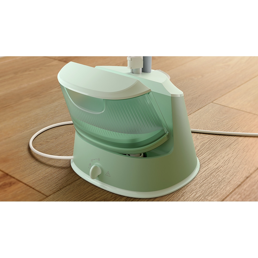 Aparat de calcat vertical PHILIPS Seria 1000 STE1010/70, 1600W, 32g/min, 1.8l, alb-verde deschis