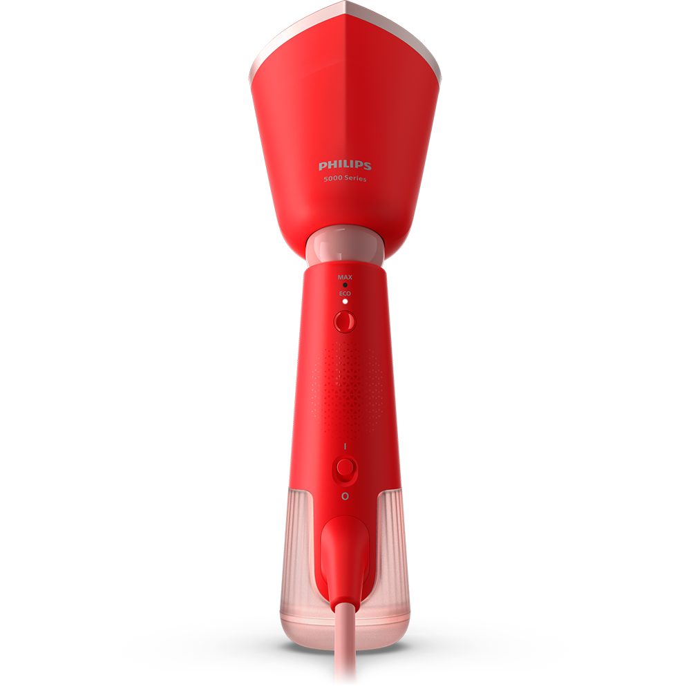 Aparat de calcat vertical PHILIPS Seria 5000 STH5020/40, 1400W, 24g/min, 120ml, rosu-roz