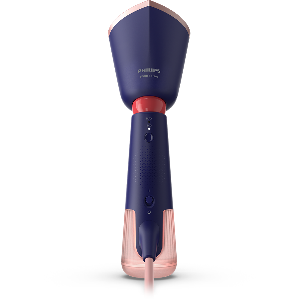 Aparat de calcat vertical PHILIPS Seria 5000 STH5030/20, 1400W, 24g/min, 200ml, albastru inchis-roz