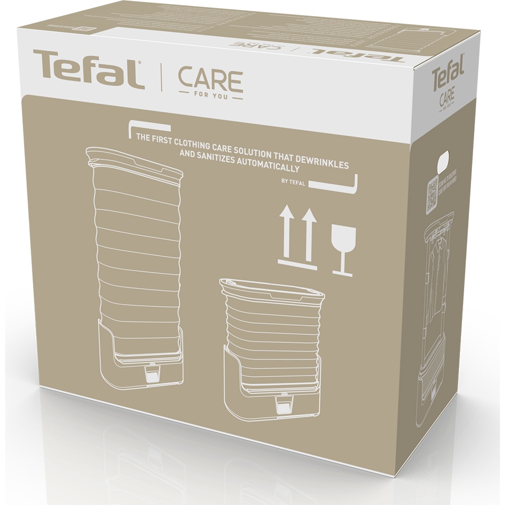 Aparat de calcat si igienizat vertical TEFAL Care For You YT4050E1, 1800W, 65g/min, 2l, alb-negru