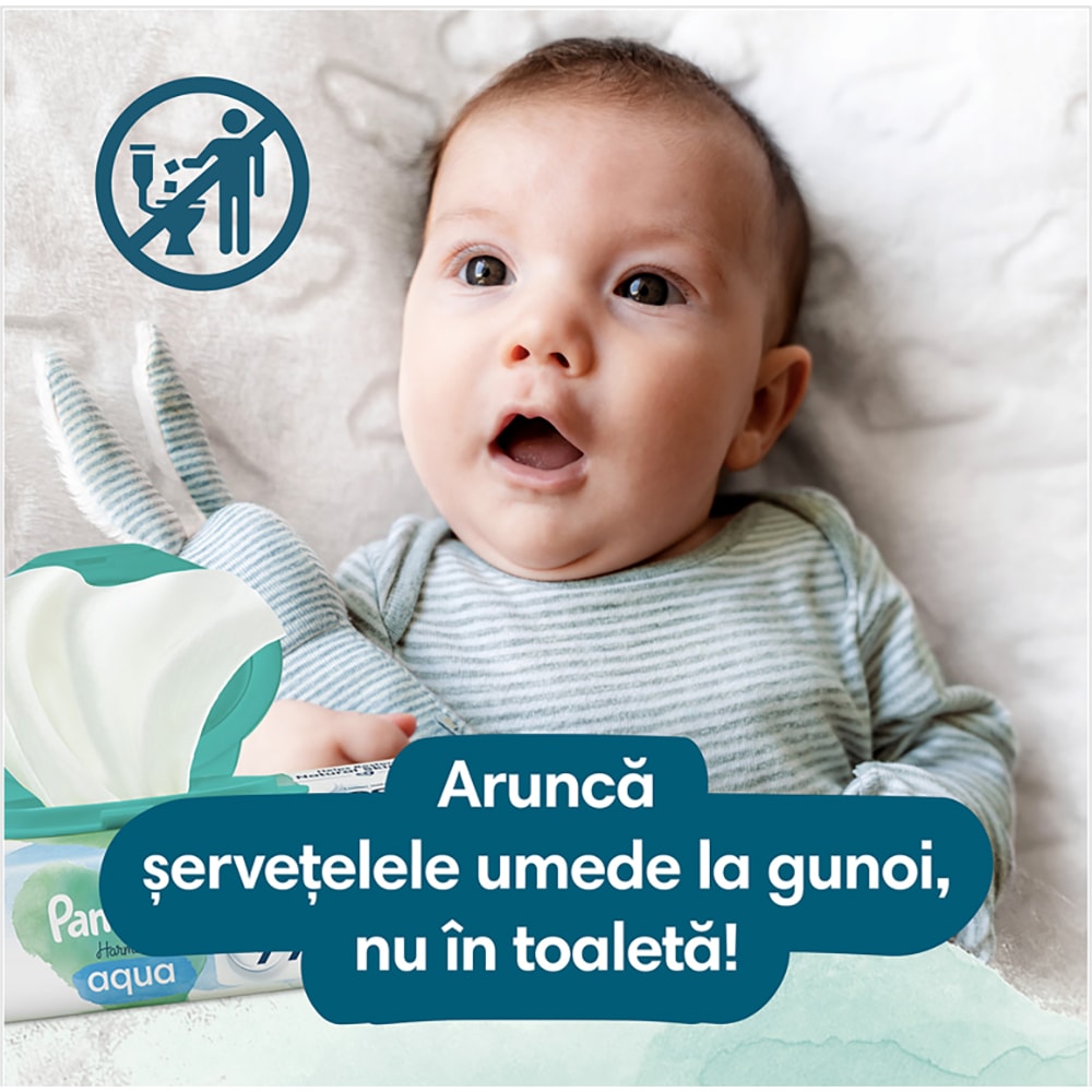 Servetele umede PAMPERS Sensitive, 12 pachete, 624 buc