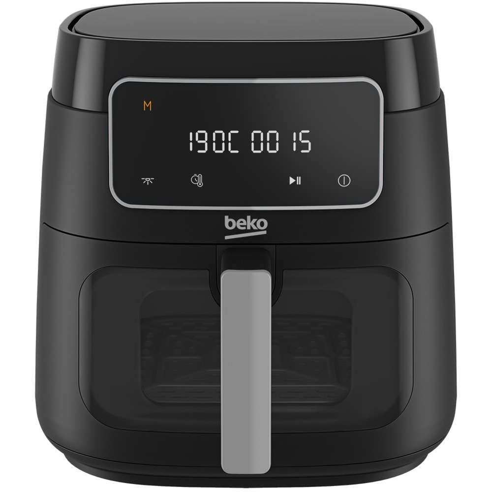 Friteuza cu aer cald BEKO ExpertFry XL FRL3374B, 7.6l, 1750W, negru-argintiu