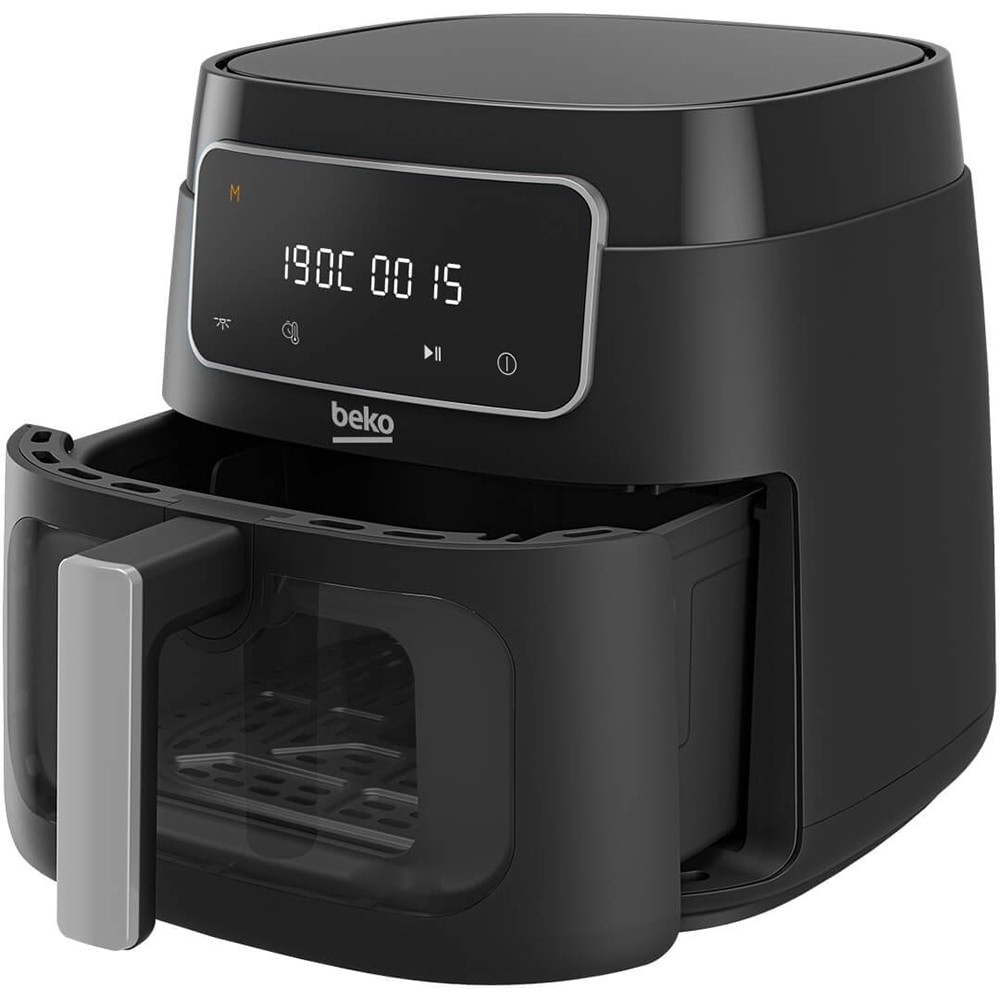 Friteuza cu aer cald BEKO ExpertFry XL FRL3374B, 7.6l, 1750W, negru-argintiu