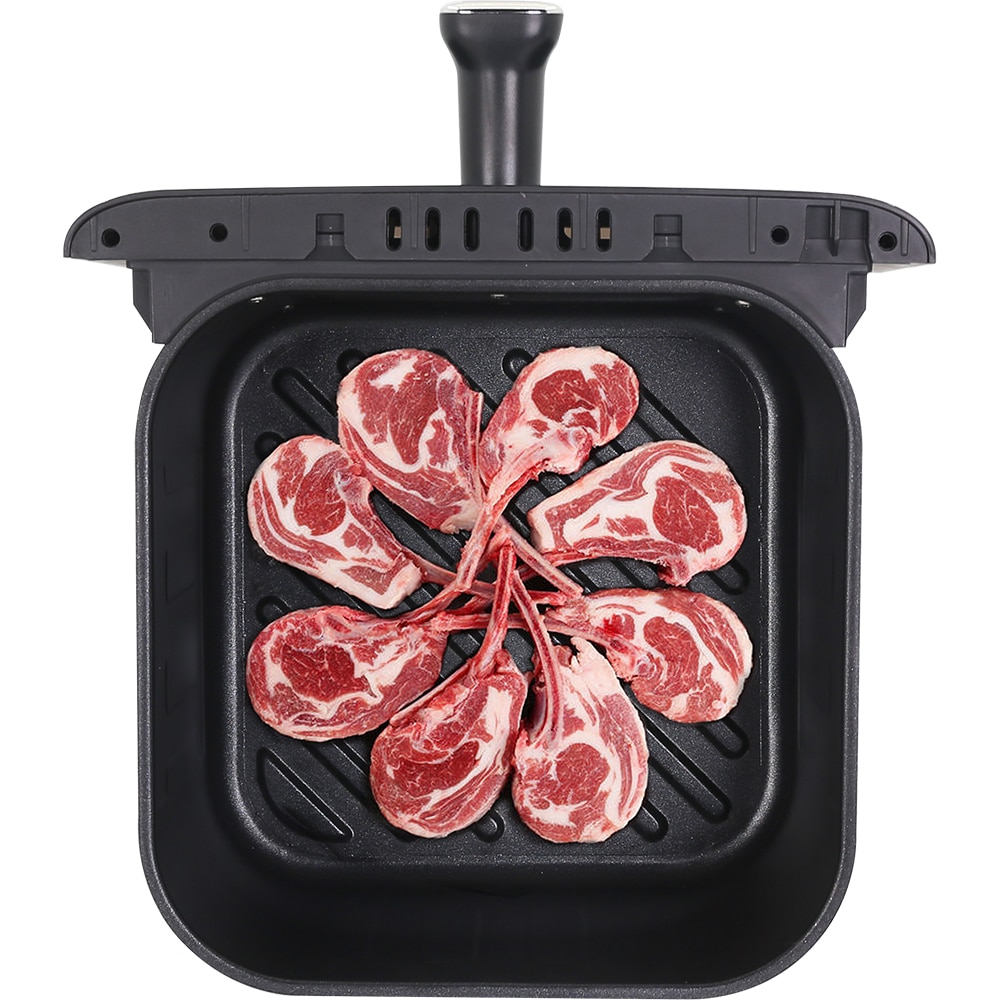 Friteuza cu aer cald MYRIA MY4706BK, 6l, 1700W, functie steam, negru-argintiu