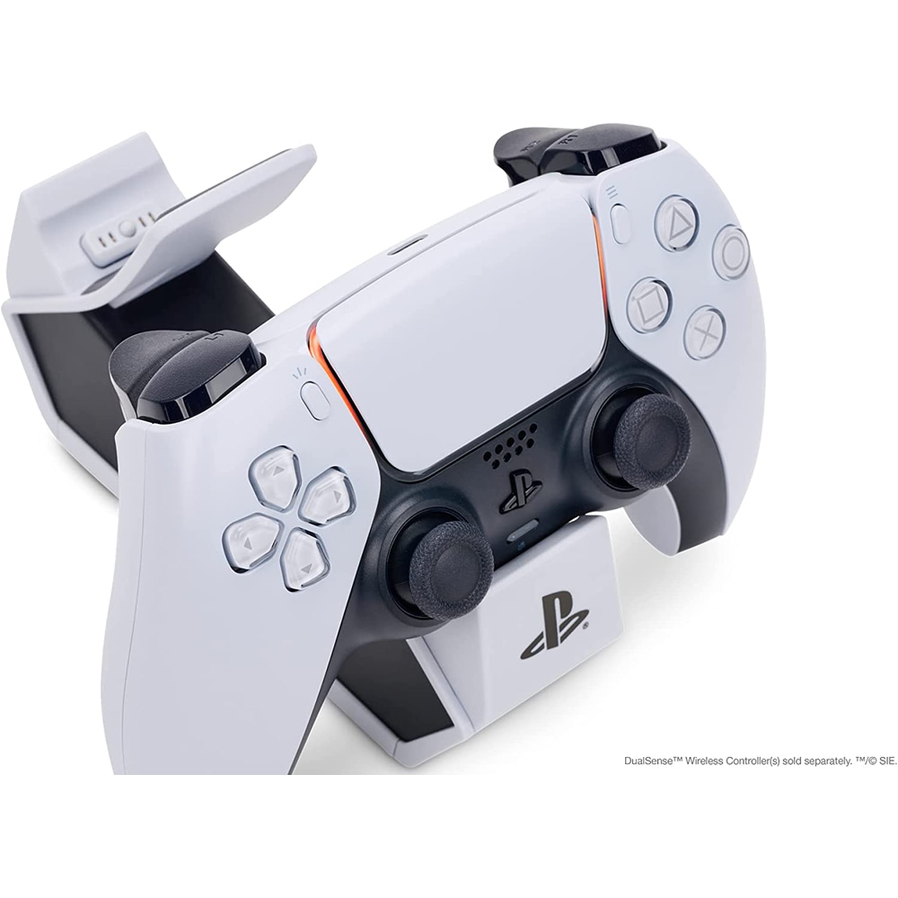 Statie de incarcare dubla POWERA pentru Controller wireless DualSense PS5 1522855-01, alb-negru