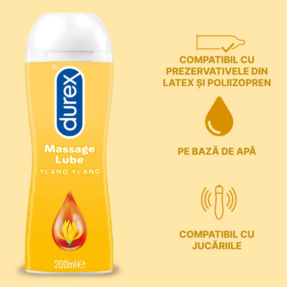 Lubrifiant DUREX Play Massage 2 in 1 Ylang Ylang, 200ml