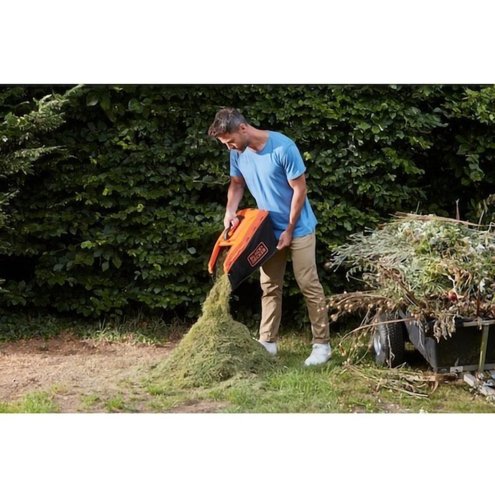 Masina de tuns iarba BLACK&DECKER BCMW3318L2, latime taiere 33 cm, cos 35L, portocaliu-negru