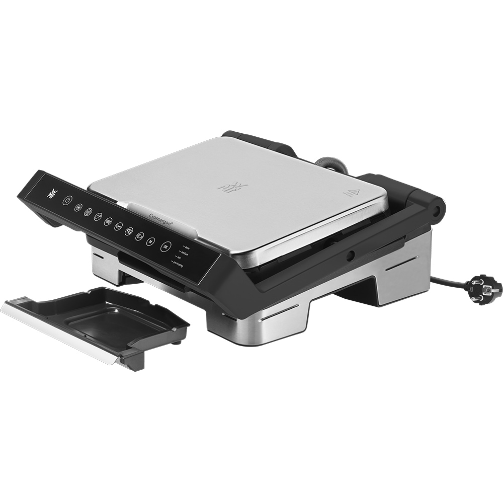 Gratar electric WMF Profi Plus 415560011, 2000W, argintiu-negru 