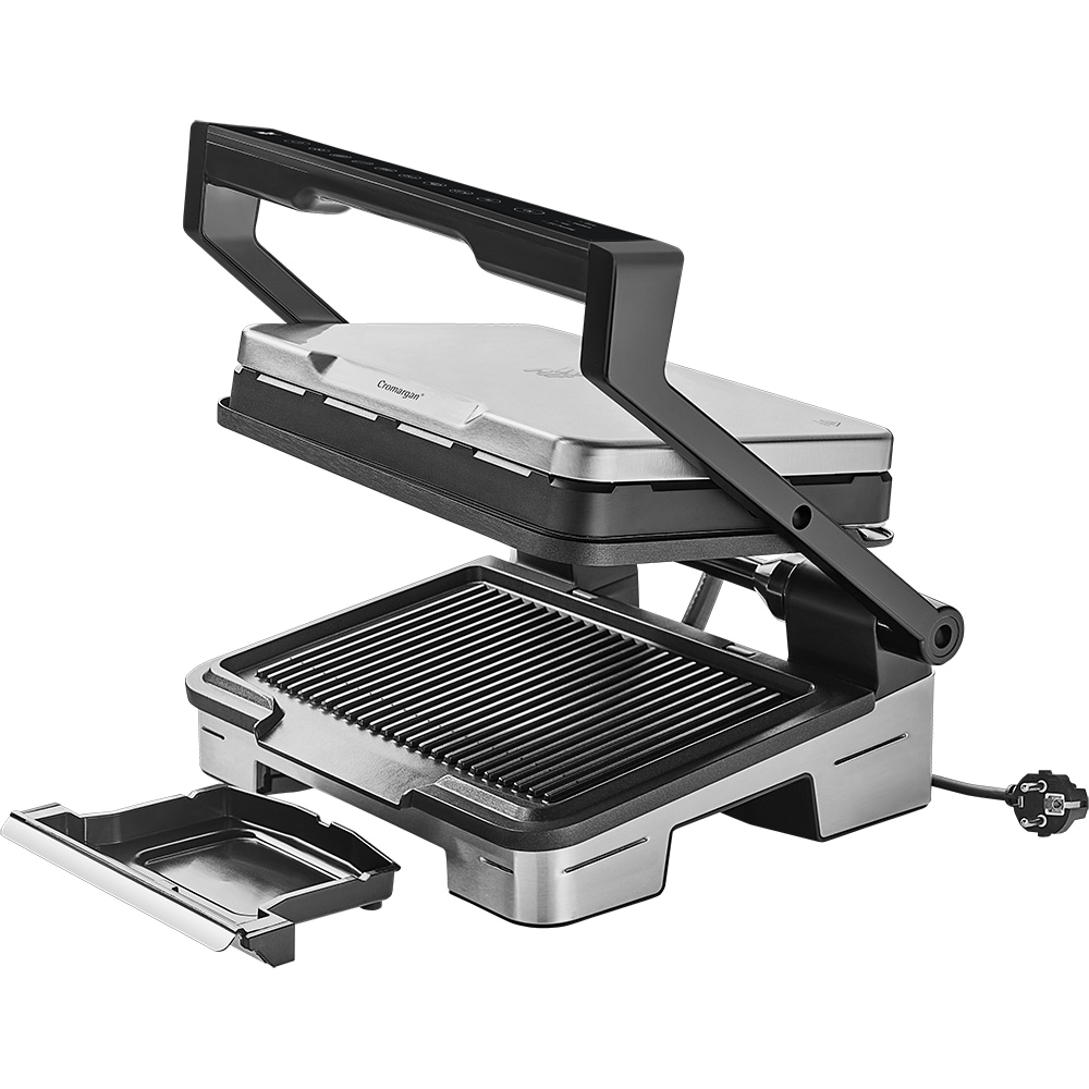 Gratar electric WMF Profi Plus 415560011, 2000W, argintiu-negru 