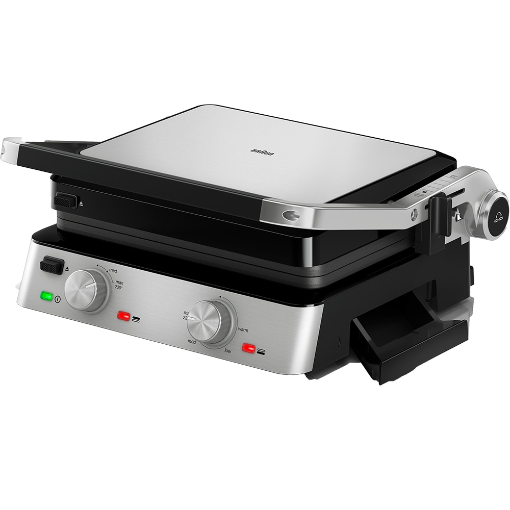 Gratar electric BRAUN MultiGrill CG7020, 2000W, argintiu-negru 