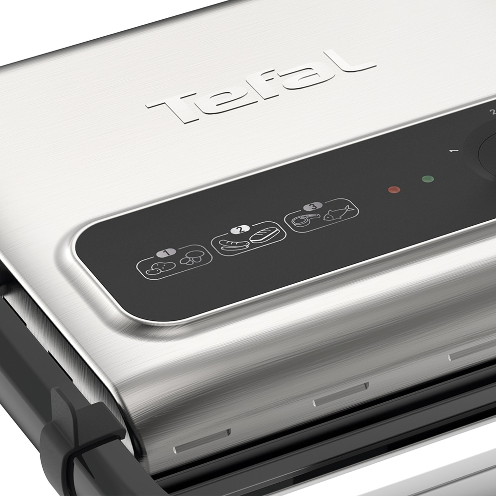 Gratar electric TEFAL Inicio Grill GC242D38, 2000W, functie Panini, termostat, argintiu-negru