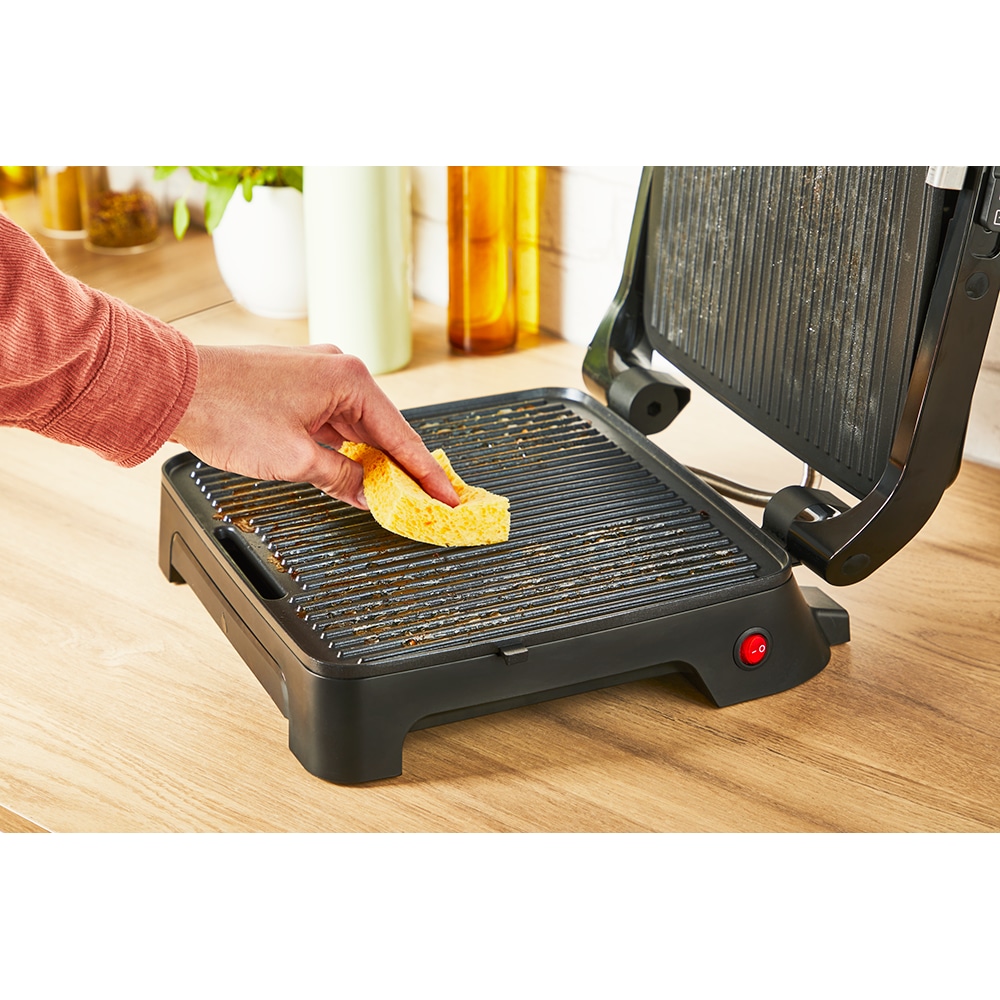 Gratar electric TEFAL Inicio Adjust GC272D10, 2180W, functie Panini, argintiu-negru