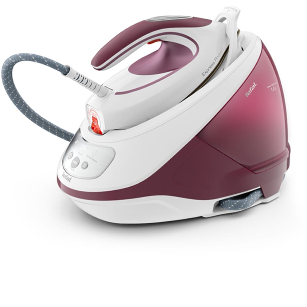 Statie de calcat TEFAL Express Protect SV9201E0, 2800W, 530g/min, 1.8l, talpa Durilium AirGlide, mov-alb