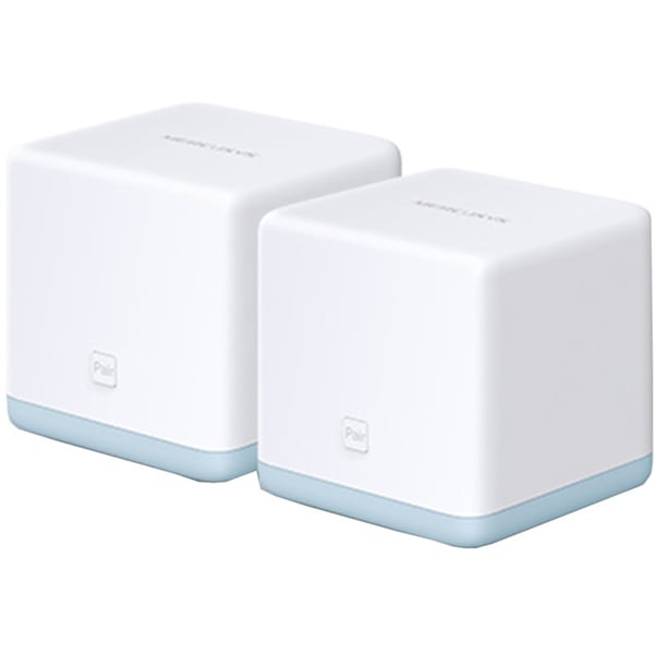 Sistem Wireless Mesh MERCUSYS Halo S12 AC1200, Dual-Band 300 + 867 Mbps, 2 Buc, alb
