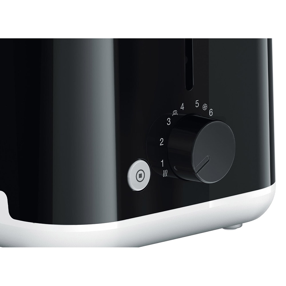 Prajitor de paine BRAUN Breakfast 1 HT1010WH, 2 felii, 900W, alb-negru 