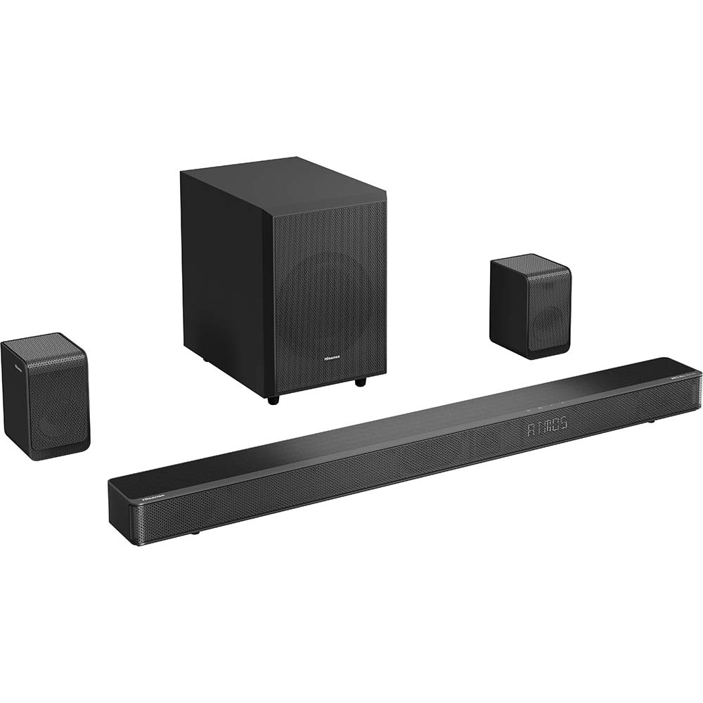 Soundbar HISENSE AX5125H, 5.1.2, 500W, Bluetooth, Subwoofer Wireless, Dolby, negru