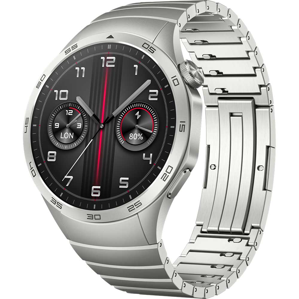 Smartwatch HUAWEI Watch GT4 46mm, GPS, Android/iOS, Stainless Steel Strap