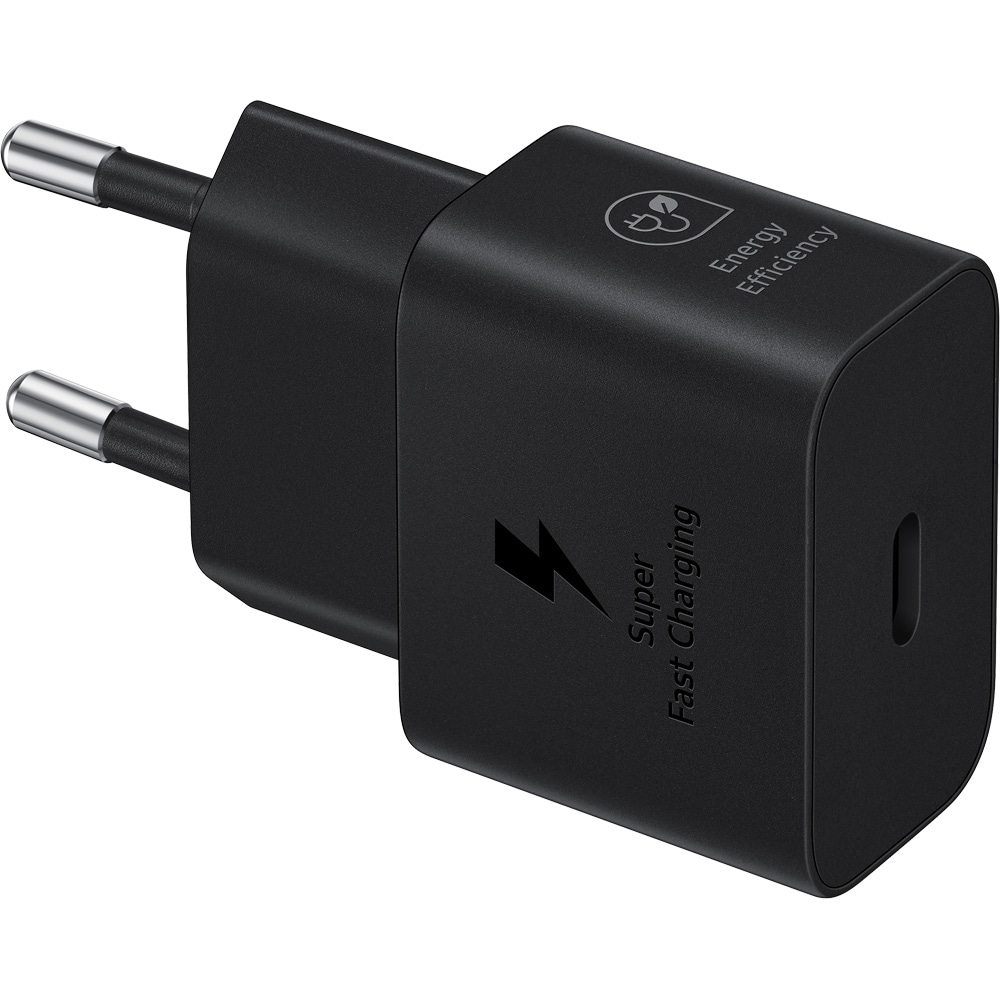 Incarcator retea SAMSUNG EP-T2510XBEGEU, 1xUSB-C Power Delivery 25W, Cablu inclus 1m, negru