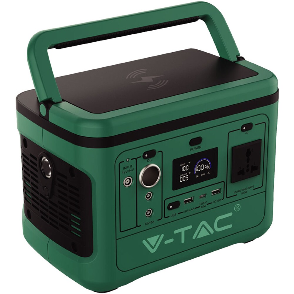 V-TAC VT-1144-2 SKU 8808  MULTIPRESA 4 PRESE 16A + 2 USB BIANCA