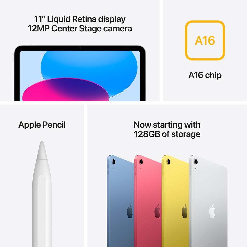 Tableta APPLE iPad 11" (A16), 128GB, Wi-Fi, Blue