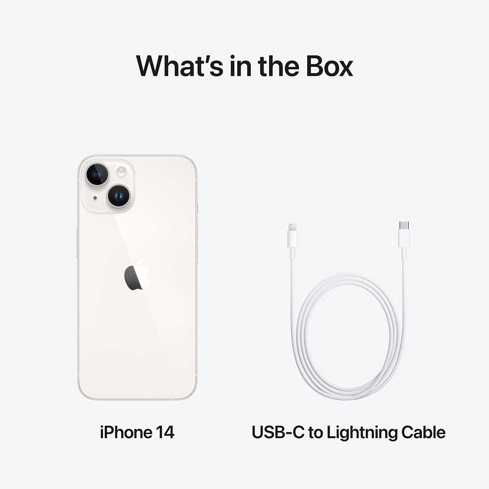 Telefon APPLE iPhone 14 5G, 128GB, Starlight